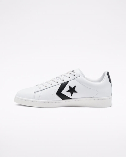 Converse OG Pro Leather Női Rövidszárú Fekete/Fehér | DLTQANR-HU